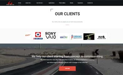 website design services for advertising agency