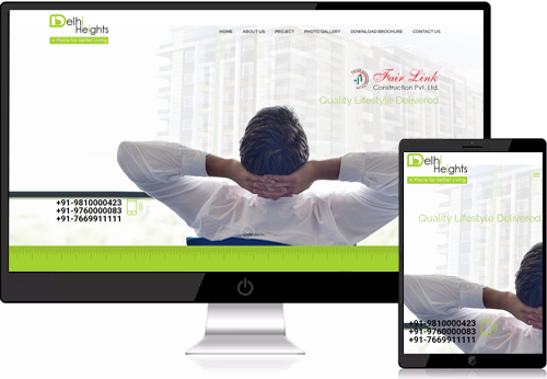 Real Estate builder website design company in Delhi NCR