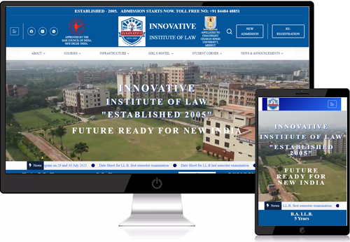 economical website designing for pharmacy college