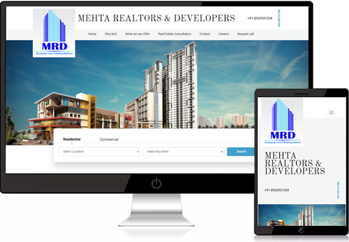 Real Estate builder website design company in Delhi NCR